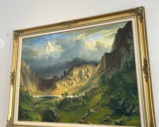 Storm in the Rocky Mountains Art 
