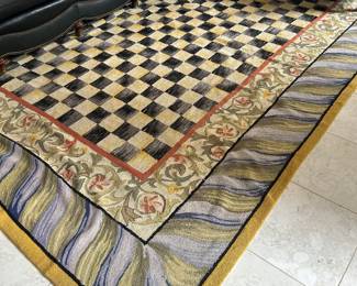 Mackenzie Childs Courtly Check Area Rug 