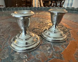 Weighted Sterling Silver Candlesticks
