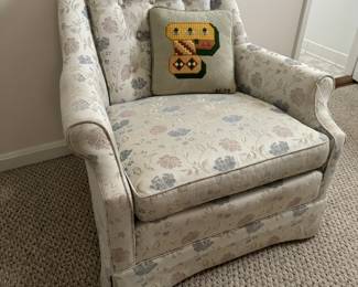 Tufted Upholstered Armchair (2 Total)