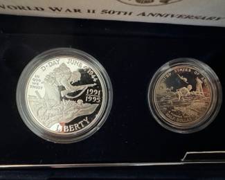 1995 D-Day / World War II 50th Anniversary Coin Set