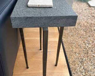 Small Stone-Top Side Table