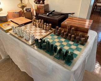 Collection of Chess Boards & Humidors