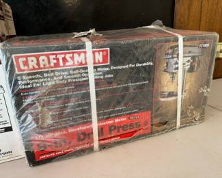 Craftsman 5 Speed, Ball Bearing Motor 9" Drill Press / New in Box