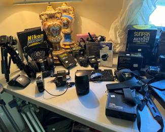 Collection of Camera Equipment, Lenses & Flash Units