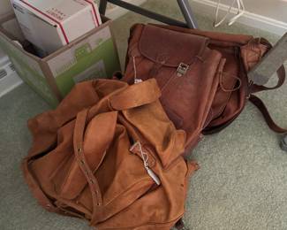 Vintage Leather Satchels & Back Packs