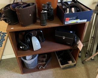 Collection of Headphones & Binoculars