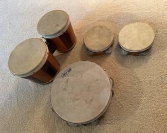 Bongo Drums & Tamborines