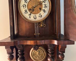 Vintage German Adler Gong Wall Clock
