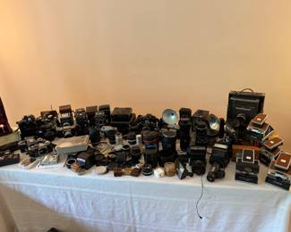 Huge Camera, Lens & Tripod Collection