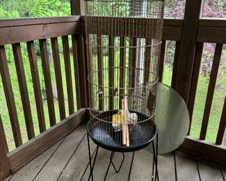 MCM Black Wire Bird Cage