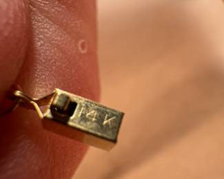 14K Gold Beaded Necklace