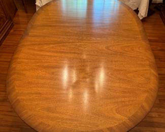 Metz Rounded Edge Rectangular Dining Table (44"D x 30-1/2" H x 44"D x 68"L with 2 Leaves 19" each)