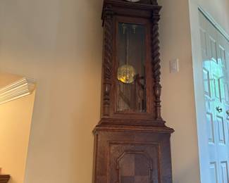 Large German 2 Weight Grandfather Clock (96"H x 13"D x 23-1/2"W)