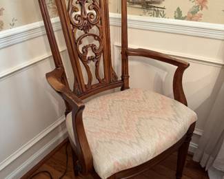 Metz Upholstered Seat Dining Chairs (2 Armchairs & 4 Side Chairs)