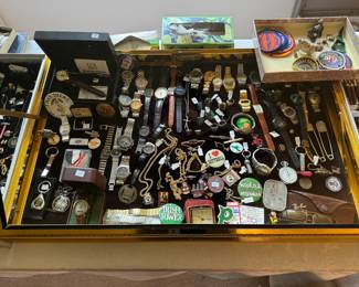 Huge Wristwatch and Trinket Collection