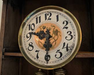 Large German 2 Weight Grandfather Clock (96"H x 13"D x 23-1/2"W)