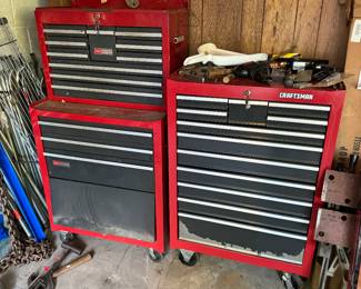 Craftsman 9 Drawer & Craftsman 11 Drawer Rolling Tool Chests