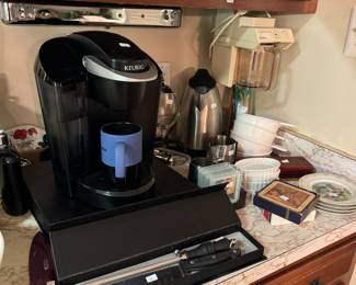 Collection of Knives & Keurig