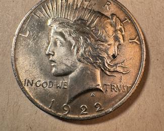 Liberty 1922 A Silver Peace Dollar
