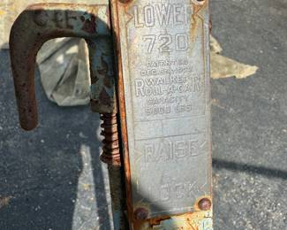 Antique Walker Roll-A-Car Lower 720 Car Jack