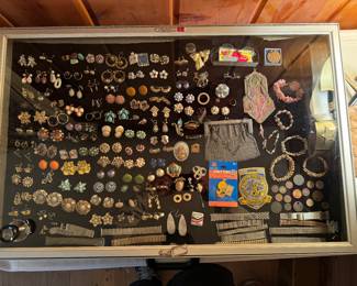 Collection of Costume Jewelry & Sterling Silver Purses