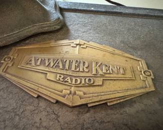 Atwater Kent Model 40 Tube Radio Receiver & Speaker