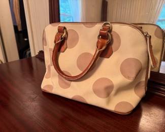 Women's Brahmin Polka Dot Leather Handbag