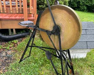 Antique Sandstone Pedal Grinder