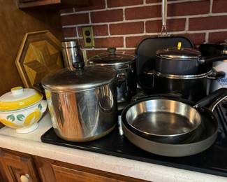 Accumulation of Pots & Pans & Kitchen Accessories
