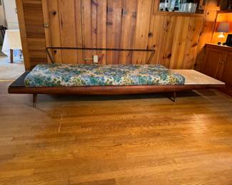 MCM Adrian Pearsall Daybed/Sofa with 1 Marble End Table (106"W x 30-1/2"D x 24" Back Height)