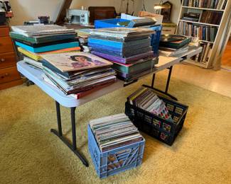 Large Supply of Vinyl Records