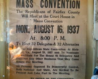 Republican Mass Convention Sign