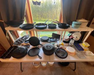 vintage cast iron, wagner griswold and more 