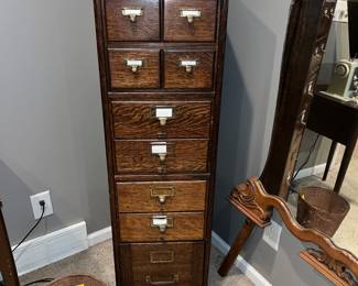 vintage wood cabinet 