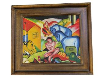Vibrant Colors Used By Franz Marc Oil Painting
