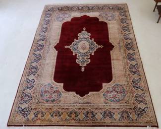 HAND KNOTTED KERMAN WOOL RUG