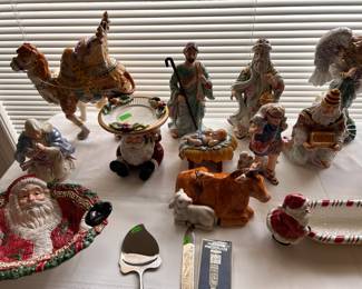 Fitz & Floyd Nativity Christman porcelain. 