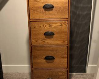 Beautiful Wooden 4 Drawer Legal Size Filing Cabinet