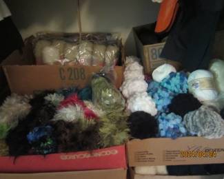 100's of yarn skeins