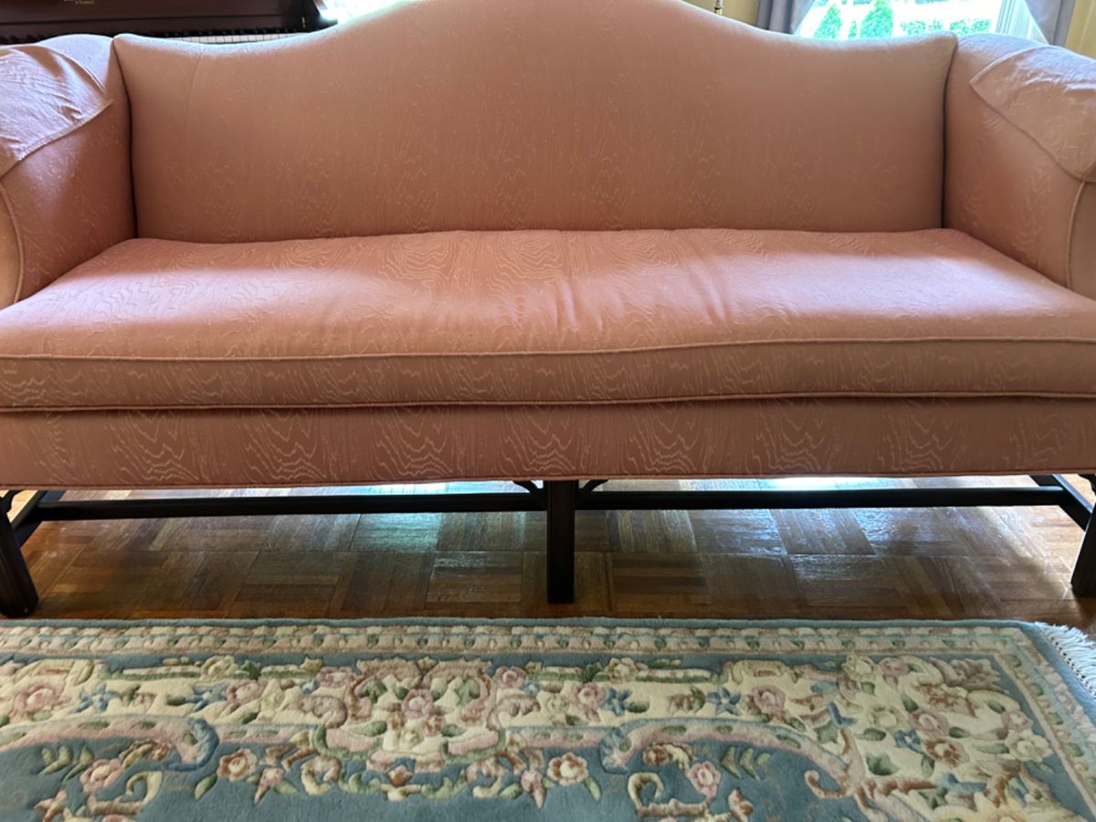 Ethan Allen Camel Back Sofa