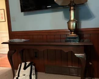 Sofa Table, TV, Lamp