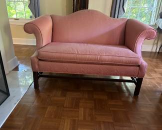 Ethan Allen Camel Back Love Seat