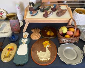 Small Wooden and Resin Ducks