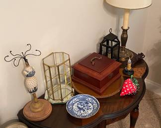 Vintage Half Moon Table