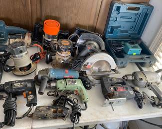 Assorted Power Tools (Saws, Drills, Routers and More)