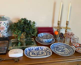 Blue and White Porcelain and China