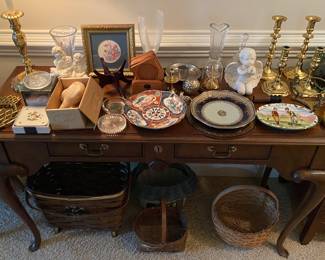 Assorted China and Brass