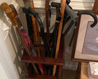 Assorted Canes and Walking Sticks