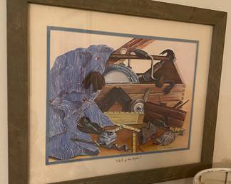 Lola Joiner "Skill of the Master" Carpentry Themed Print